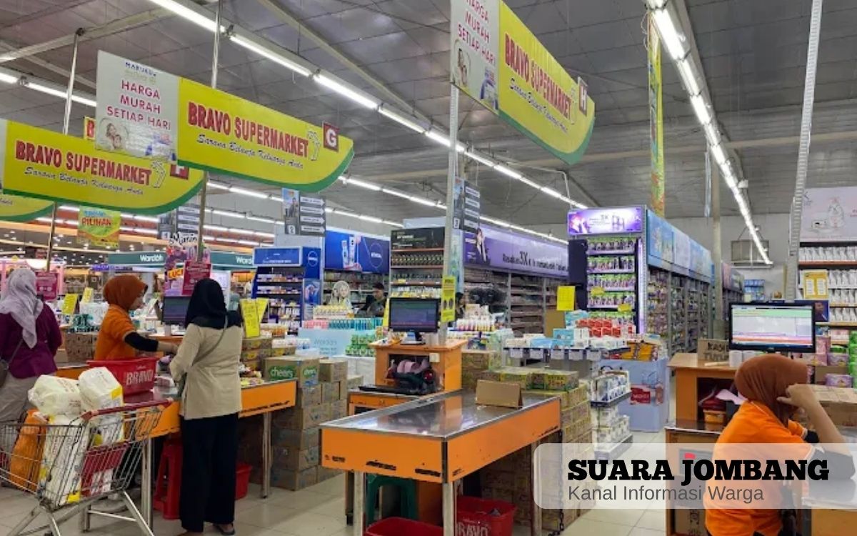 Area Kasir Bravo Supermarket Jombang